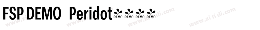 FSP DEMO   Peridot字体转换